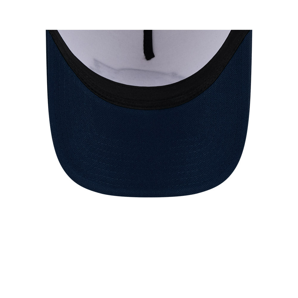 LA Lakers Hat - 2-Tone Oceanside Blue Repreve 9Forty A-Frame NBA Snapback Cap - New Era